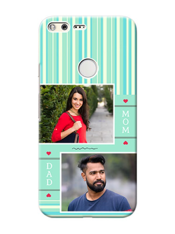 Custom Google Pixel XL custom mobile phone covers: Mom & Dad Pic Design