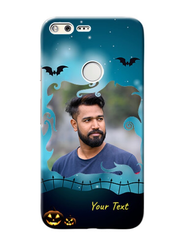 Custom Google Pixel XL Personalised Phone Cases: Halloween frame design