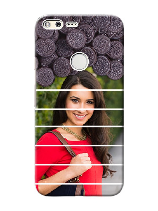 Custom Google Pixel XL Custom Mobile Covers with Oreo Biscuit Design