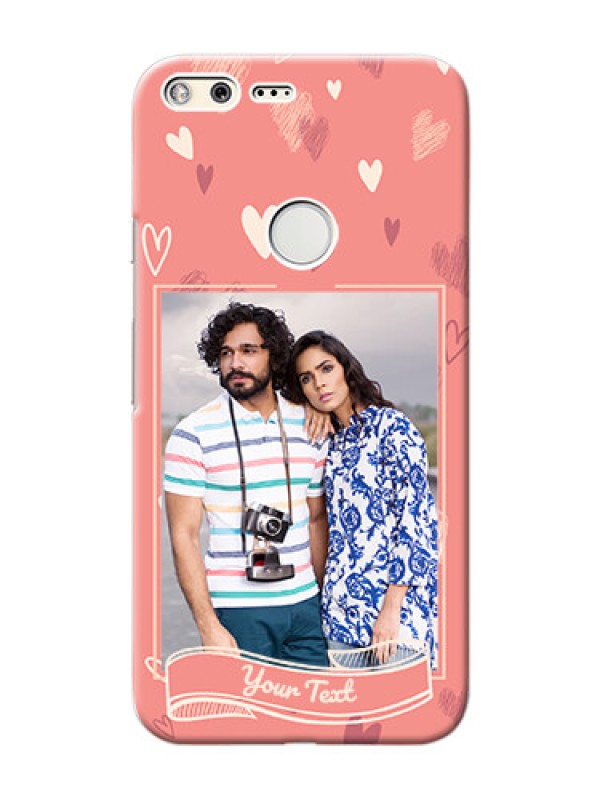 Custom Google Pixel XL custom mobile phone cases: love doodle art Design