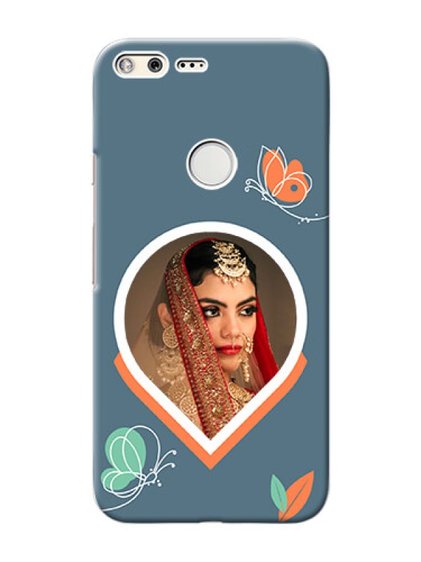 Custom Pixel Xl Custom Mobile Case with Droplet Butterflies Design