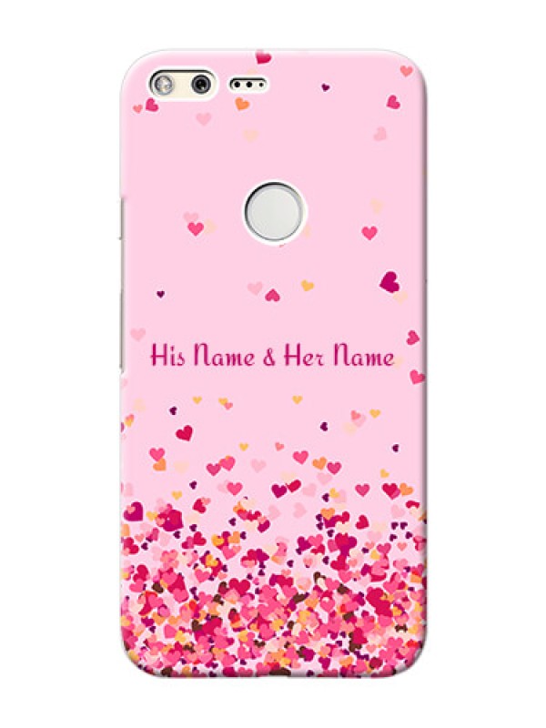 Custom Pixel Xl Phone Back Covers: Floating Hearts Design