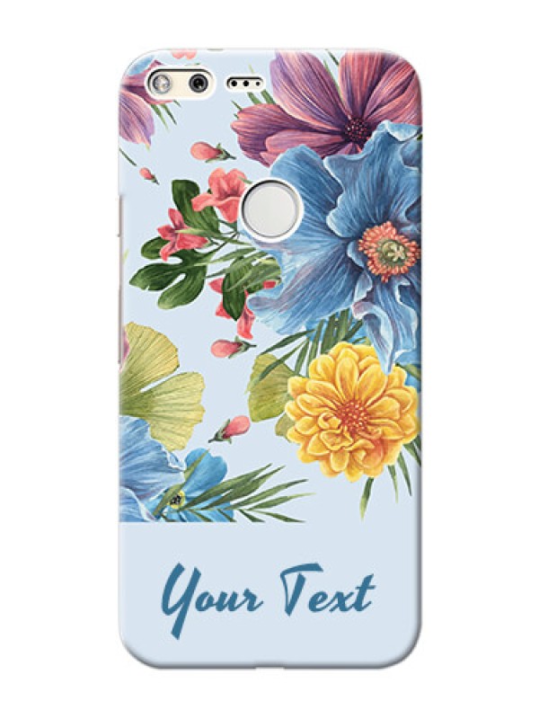 Custom Pixel Xl Custom Phone Cases: Stunning Watercolored Flowers Painting Design
