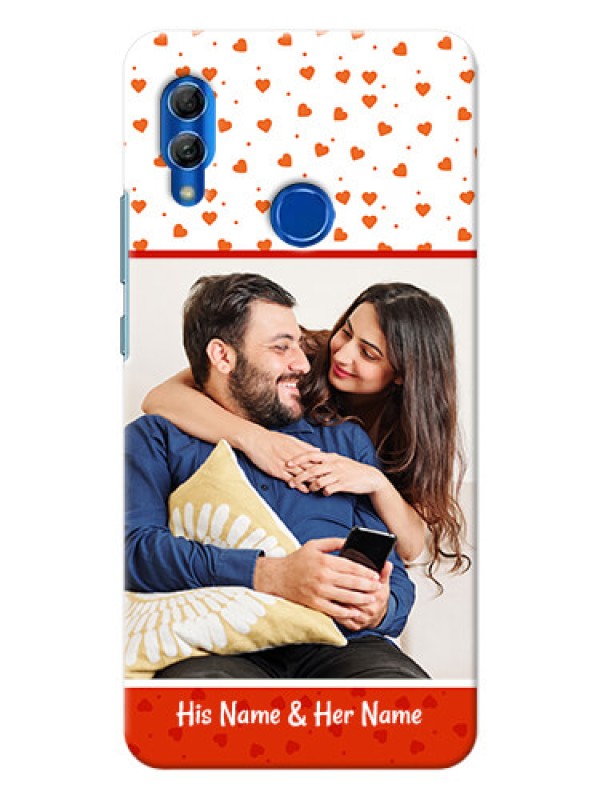 Custom Honor 10 Lite Phone Back Covers: Orange Love Symbol Design