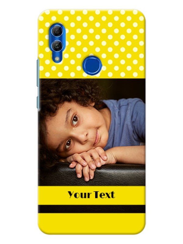 Custom Honor 10 Lite Custom Mobile Covers: Bright Yellow Case Design
