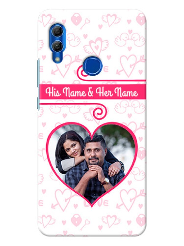 Custom Honor 10 Lite Personalized Phone Cases: Heart Shape Love Design