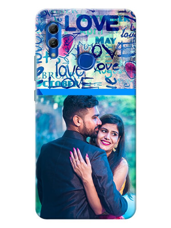 Custom Honor 10 Lite Mobile Covers Online: Colorful Love Design