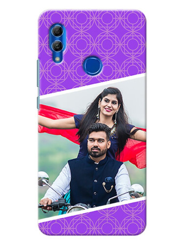 Custom Honor 10 Lite mobile back covers online: violet Pattern Design