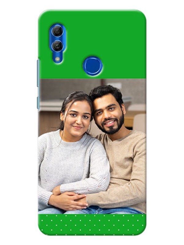 Custom Honor 10 Lite Personalised mobile covers: Green Pattern Design