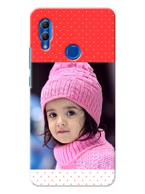 Custom Honor 10 Lite personalised phone covers: Red Pattern Design
