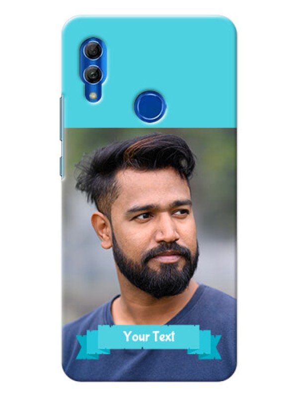 Custom Honor 10 Lite Personalized Mobile Covers: Simple Blue Color Design