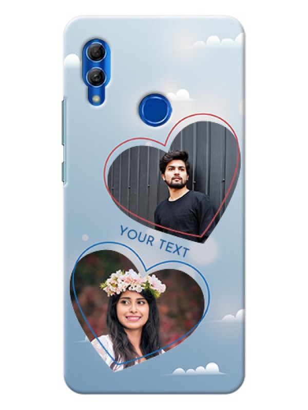 Custom Honor 10 Lite Phone Cases: Blue Color Couple Design 