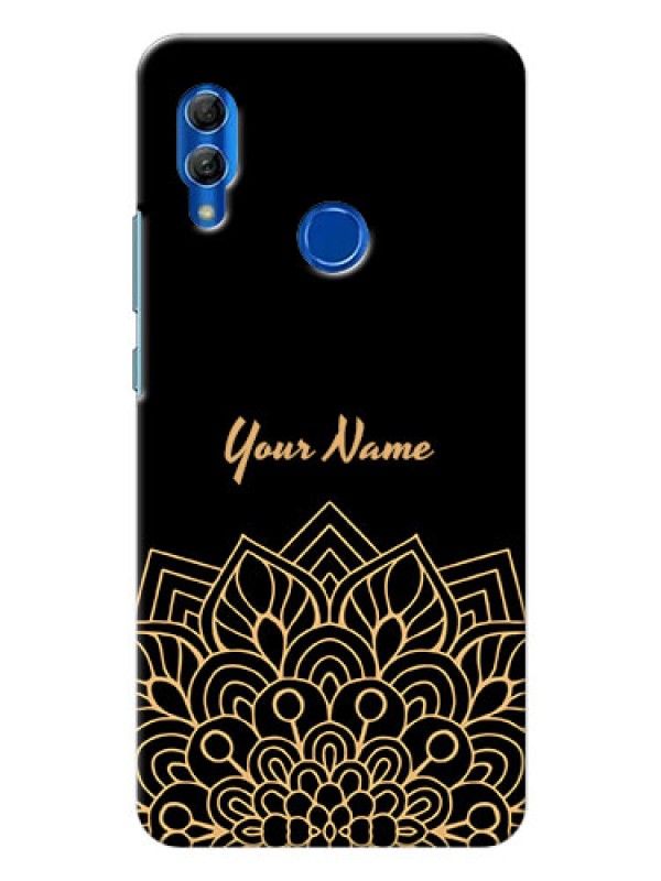 Custom Honor 10 Lite Back Covers: Golden mandala Design