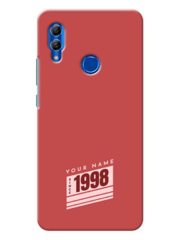 Custom Honor 10 Lite Phone Back Covers: Red custom year of birth Design