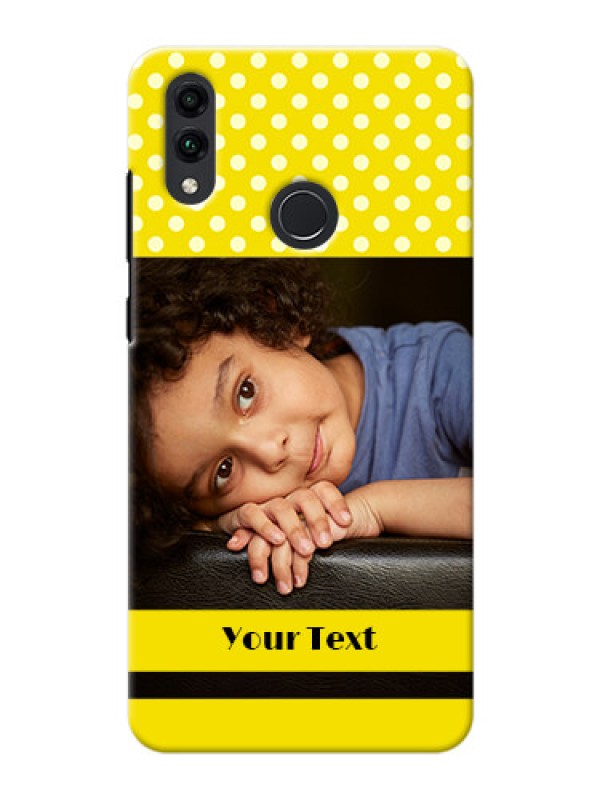 Custom Honor 8C Custom Mobile Covers: Bright Yellow Case Design