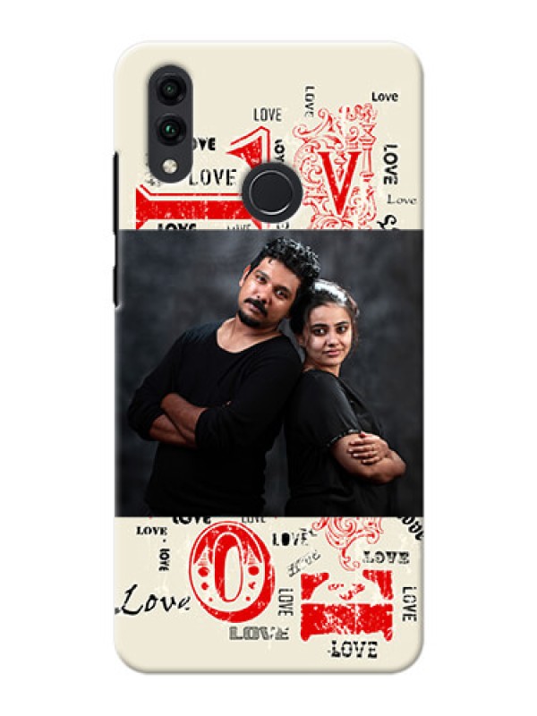 Custom Honor 8C mobile cases online: Trendy Love Design Case