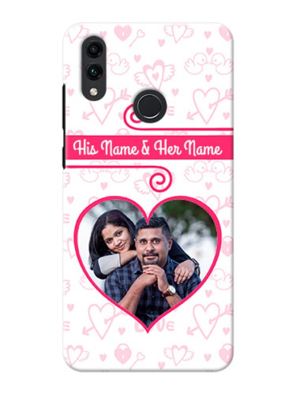 Custom Honor 8C Personalized Phone Cases: Heart Shape Love Design