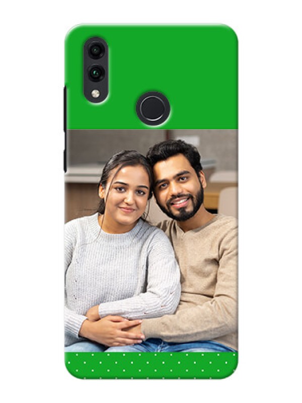 Custom Honor 8C Personalised mobile covers: Green Pattern Design