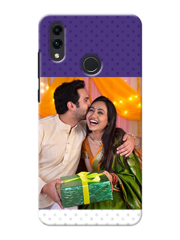 Custom Honor 8C mobile phone cases: Violet Pattern Design