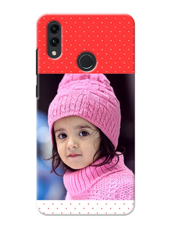Custom Honor 8C personalised phone covers: Red Pattern Design