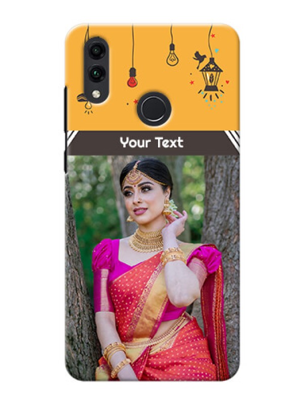 Custom Honor 8C custom back covers with Family Picture and Icons 