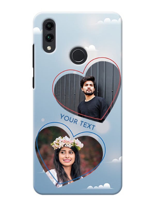 Custom Honor 8C Phone Cases: Blue Color Couple Design 