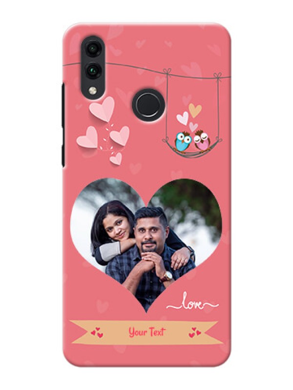 Custom Honor 8C custom phone covers: Peach Color Love Design 