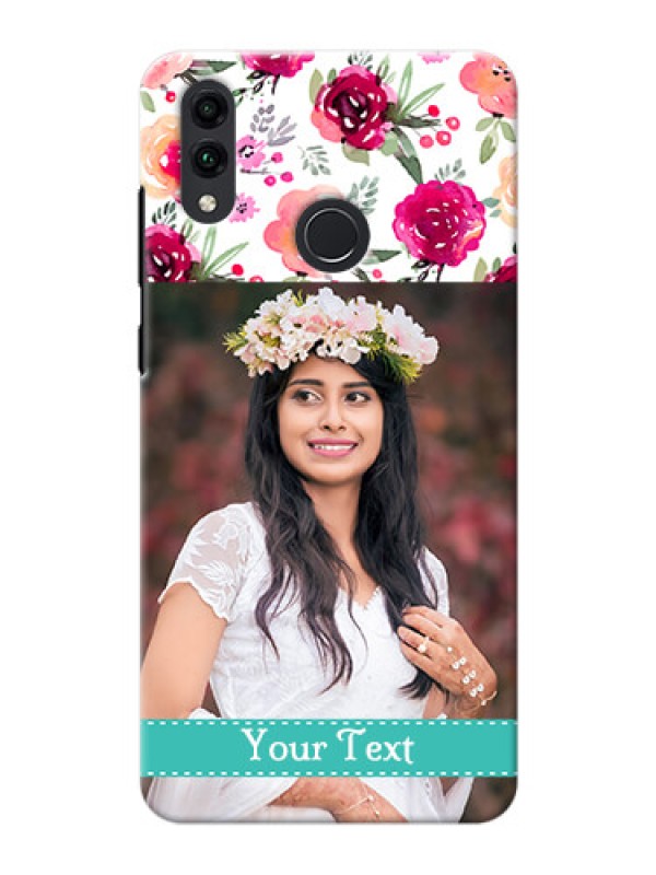 Custom Honor 8C Personalized Mobile Cases: Watercolor Floral Design