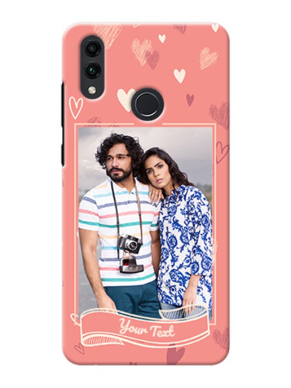 Custom Honor 8C custom mobile phone cases: love doodle art Design