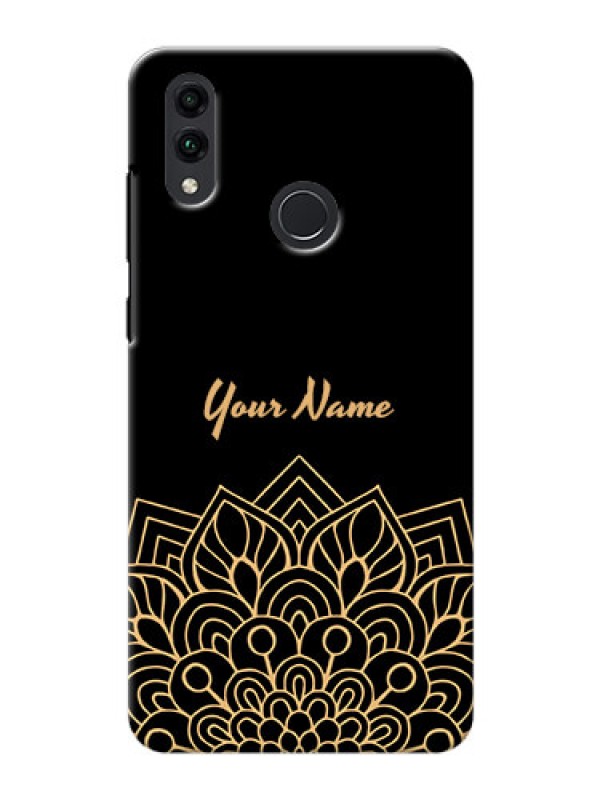 Custom Honor 8C Back Covers: Golden mandala Design