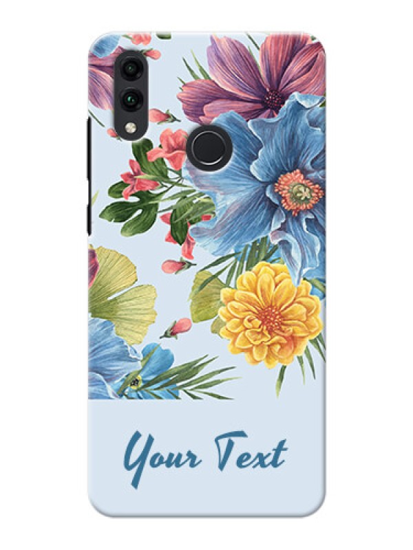Custom Honor 8C Custom Phone Cases: Stunning Watercolored Flowers Painting Design