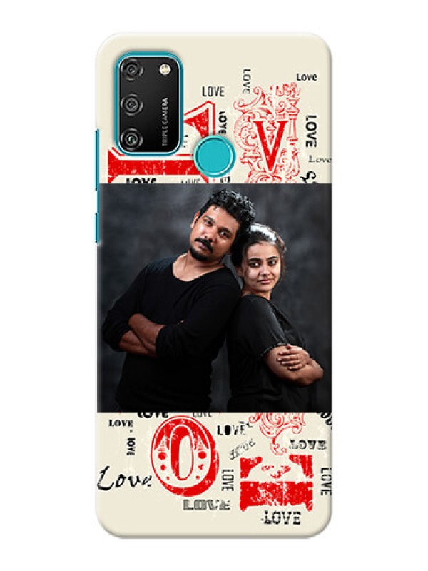 Custom Honor 9A mobile cases online: Trendy Love Design Case