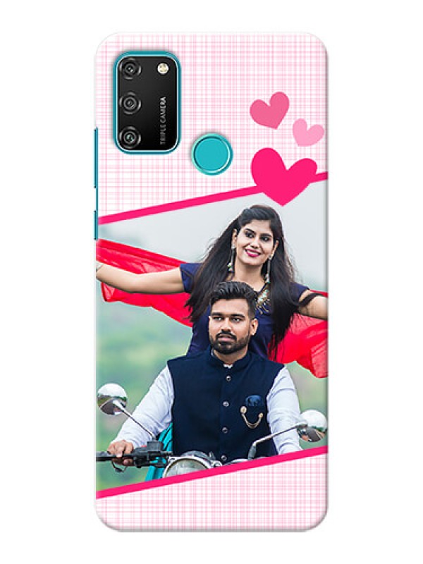 Custom Honor 9A Personalised Phone Cases: Love Shape Heart Design