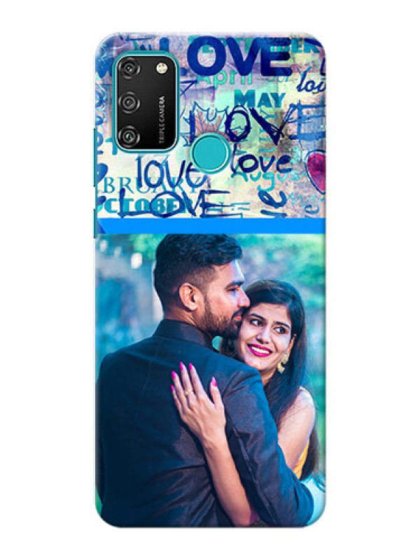 Custom Honor 9A Mobile Covers Online: Colorful Love Design