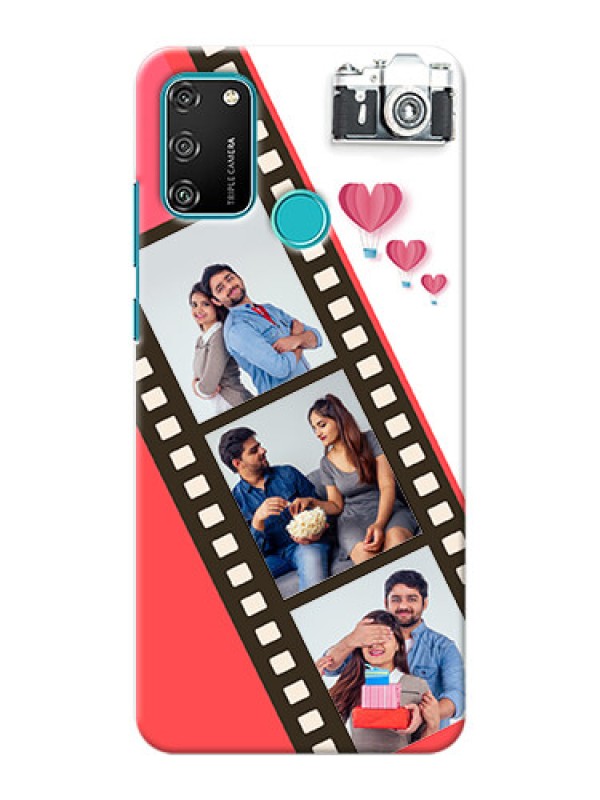 Custom Honor 9A custom phone covers: 3 Image Holder with Film Reel
