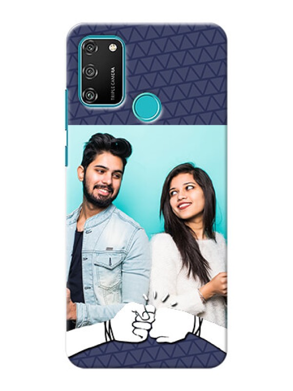 Custom Honor 9A Mobile Covers Online with Best Friends Design  