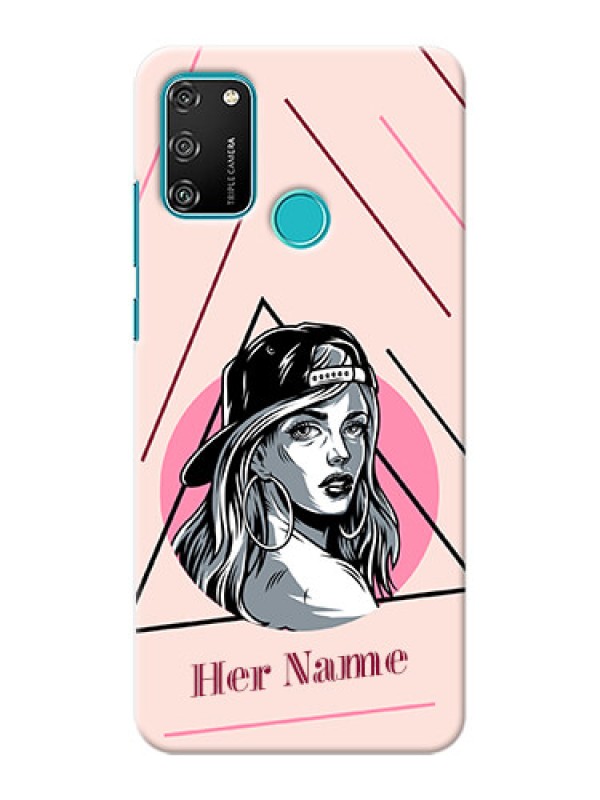 Custom Honor 9A Custom Phone Cases: Rockstar Girl Design