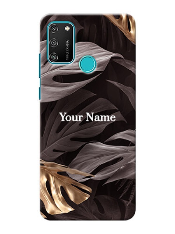 Custom Honor 9A Mobile Back Covers: Wild Leaves digital paint Design