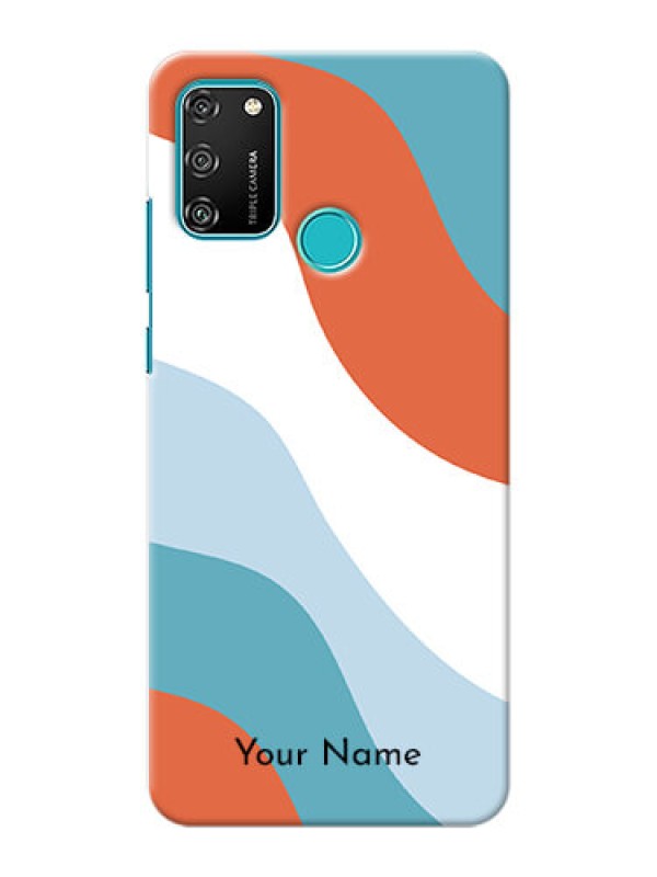 Custom Honor 9A Mobile Back Covers: coloured Waves Design