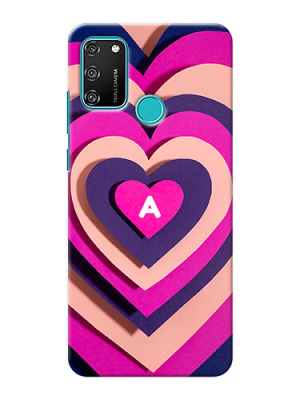 Custom Honor 9A Custom Mobile Case with Cute Heart Pattern Design