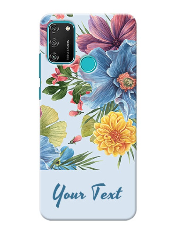 Custom Honor 9A Custom Phone Cases: Stunning Watercolored Flowers Painting Design