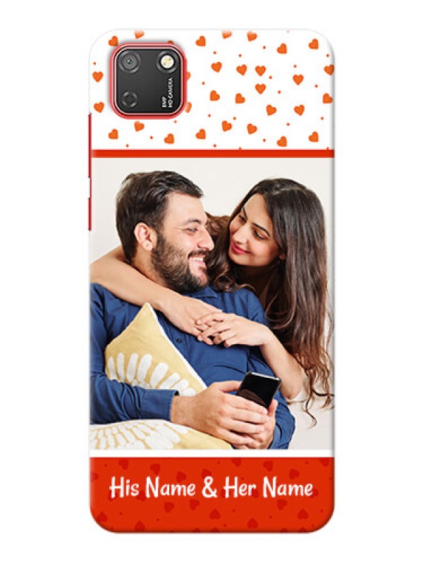 Custom Honor 9S Phone Back Covers: Orange Love Symbol Design