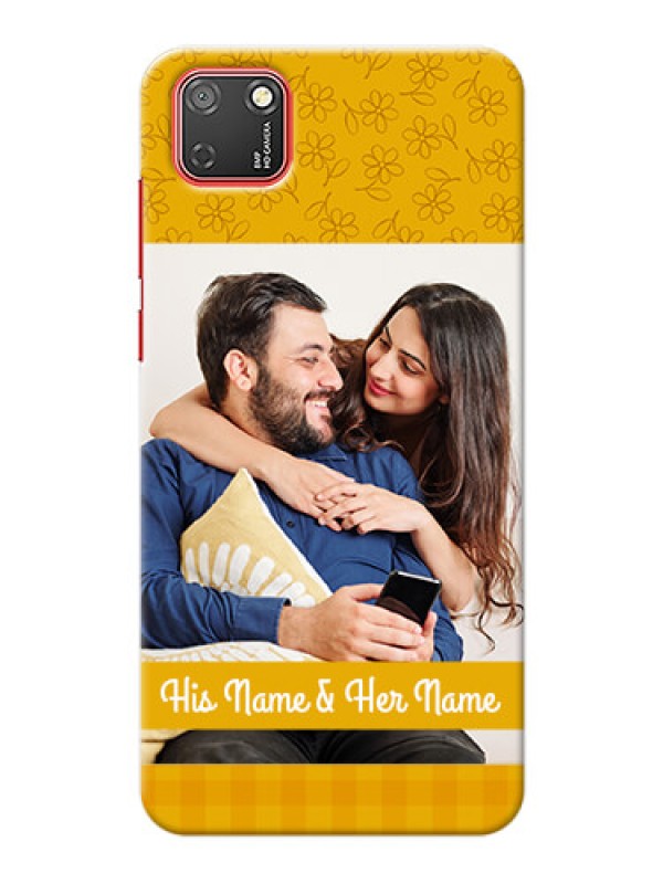 Custom Honor 9S mobile phone covers: Yellow Floral Design