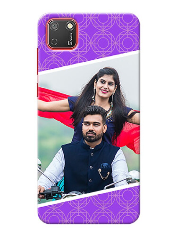 Custom Honor 9S mobile back covers online: violet Pattern Design