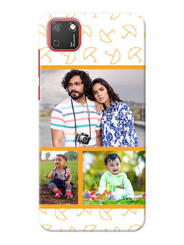 Custom Honor 9S Personalised Phone Cases: Yellow Pattern Design