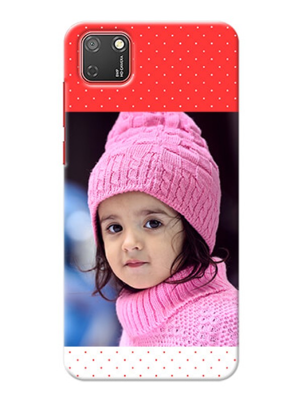Custom Honor 9S personalised phone covers: Red Pattern Design