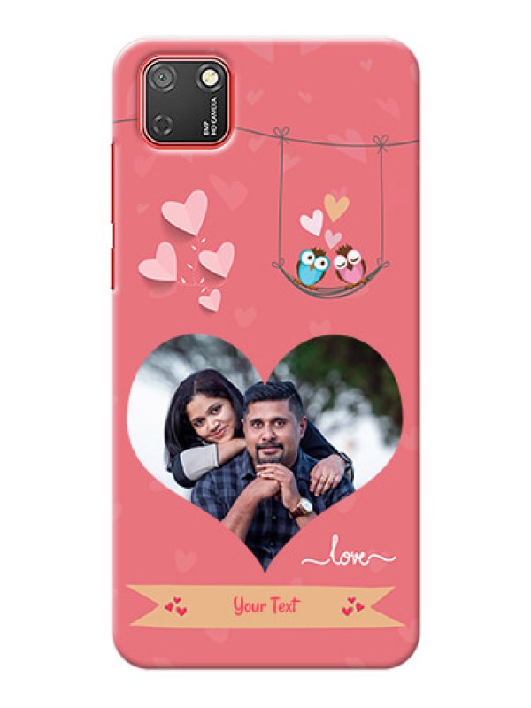 Custom Honor 9S custom phone covers: Peach Color Love Design 