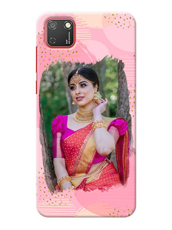 Custom Honor 9S Phone Covers for Girls: Gold Glitter Splash Design