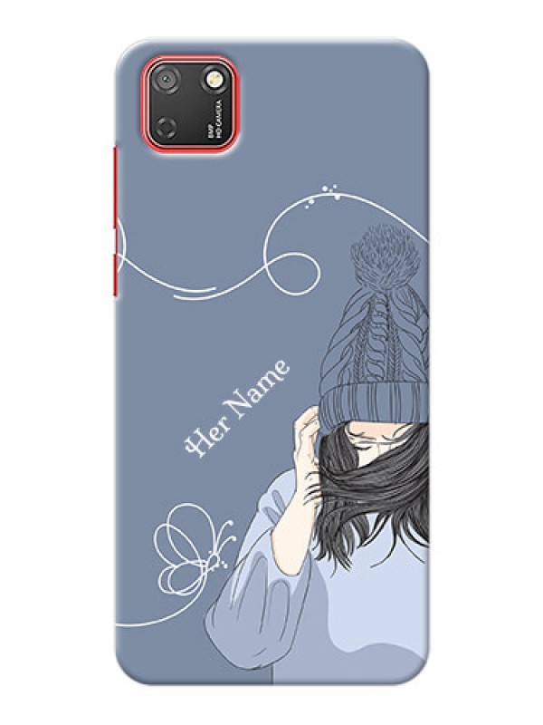 Custom Honor 9S Custom Mobile Case with Girl in winter outfit Design