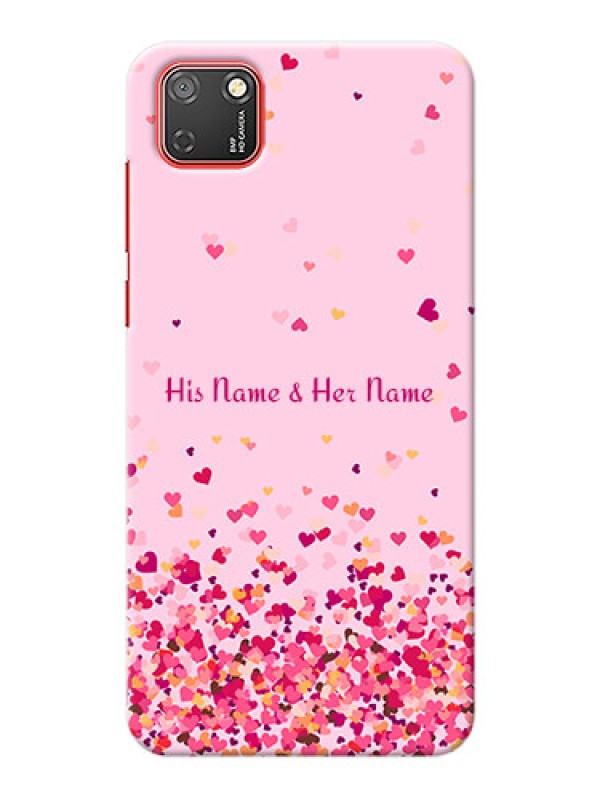 Custom Honor 9S Phone Back Covers: Floating Hearts Design
